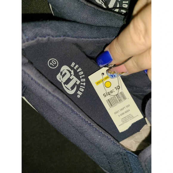 OT Revolution Men's Navy Blue Canvas Upper Slip-On Loafers Shoes Size 10 (DD) - Picture 7 of 7